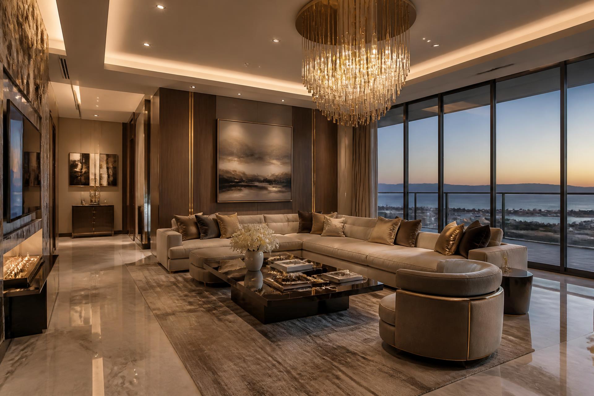 Luxury living room interior by SKV Interiors Ranchi