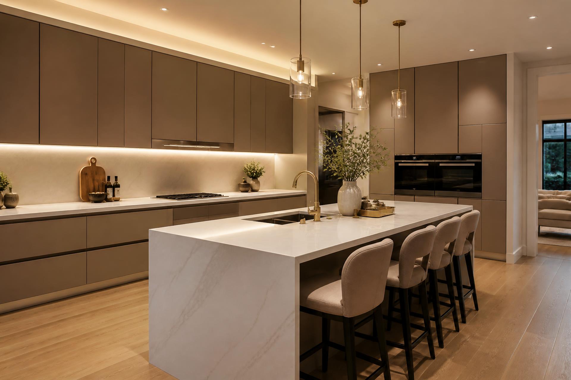 Premium modular kitchen design by SKV Interiors